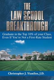 Cover of The Law School Breakthrough by Christopher J. Yianilos