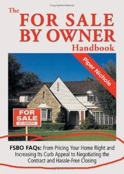 Front cover of The For Sale By Owner Handbook: Fsbo Faqs by Piper Nichole