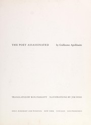 Front cover of Poète assassiné by Guillaume Apollinaire