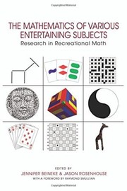 Cover of The Mathematics of Various Entertaining Subjects, Volume 1 by Jennifer Beineke
