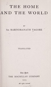Cover of Ghare-bāire by Rabindranath Tagore