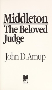 Cover of Middleton by John D. Arnup