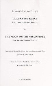 Front cover of Luna sul salice by Romeo Musa