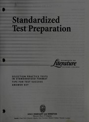 Cover of Standardized test preparation -- Elements of Literature -- Second Course by Unknown