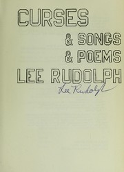 Front cover of Curses & Songs & Poems by Lee Rudolph