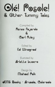 Front cover of Ole ! Posole! & other tummy tales by Renee Fajardo