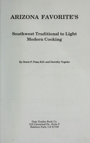 Front cover of Arizona favorite's by Unknown
