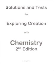 Front cover of Exploring creation with chemistry by Jay L. Wile