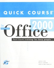 Cover of Quick course in Microsoft Office 2000 by Joyce Cox