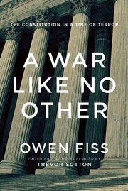 Front cover of A war like no other by Owen M. Fiss