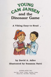 Front cover of Young Cam Jansen and the dinosaur game by David A. Adler