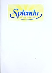 Front cover of Splenda No Calorie Sweetener Cookbook by splenda