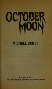 Front cover of October moon by Michael Scott