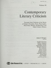 Front cover of Contemporary literary criticism by Jennifer Allison Brostrom