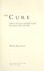Cover of The cure by N. L. Krement︠s︡ov