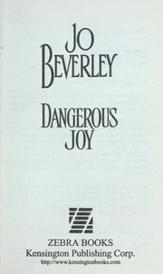 Cover of Dangerous Joy by Jo Beverley