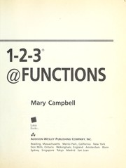 Front cover of The Lotus guide to 1-2-3 @ functions by Mary V. Campbell