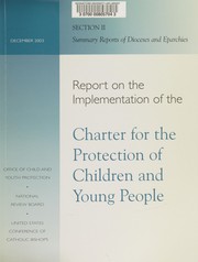 Front cover of Report on the implementation of the charter for the protection of children and young people by Catholic Church. United States Conference of Catholic Bishops