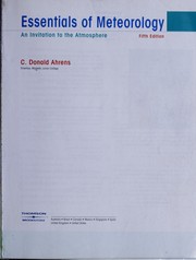 Cover of Essentials of meteorology by C. Donald Ahrens