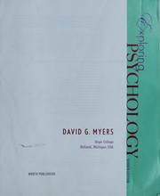 Cover of Exploring psychology by David G. Myers