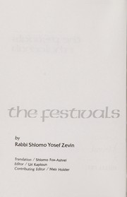 Front cover of The festivals in Halachah by Shelomoh Yosef Zeṿin