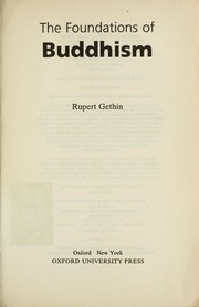 Front cover of The foundations of Buddhism by Rupert Gethin