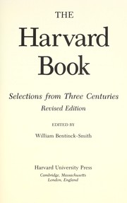 Cover of The Harvard book by William Bentinck-Smith