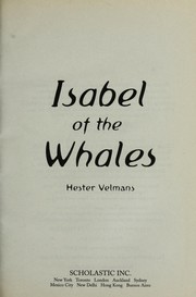 Front cover of Isabel of the whales by Hester Velmans