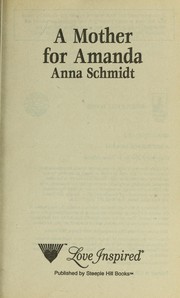 Cover of A Mother for Amanda by Anna Schmidt