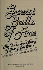 Front cover of Great balls of fire by Myra Lewis