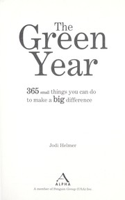 Cover of The green year by Jodi Helmer