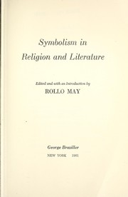 Front cover of Symbolism in religion and literature by Rollo May