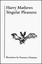 Cover of Singular pleasures by Harry Mathews