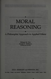 Cover of Moral reasoning by Fox, Richard M.