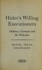 Cover of Hitler's willing executioners by Daniel Jonah Goldhagen