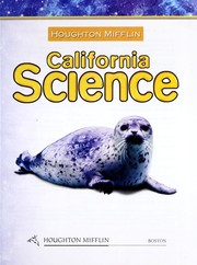 Front cover of California Science by Houghton Mifflin
