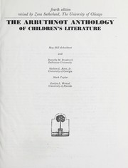 Cover of The Arbuthnot anthology of children's literature by May Hill Arbuthnot
