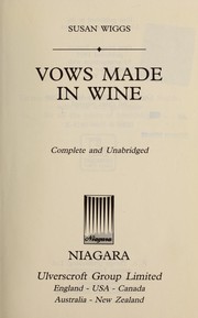 Front cover of Vows Made in Wine:(Tudor Rose #2) by Susan Childress