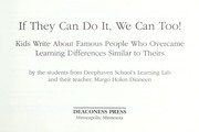 Cover of If they can do it, we can too! by Deephaven School's Learning Lab Students