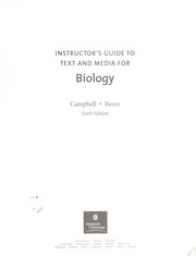 Cover of Instructor's guide to text and media for biology by Neil Alexander Campbell