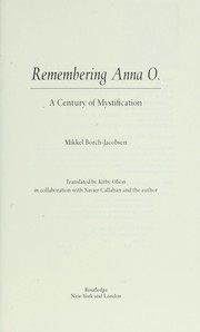 Cover of Remembering Anna O by Mikkel Borch-Jacobsen