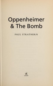 Front cover of Oppenheimer & the bomb by Paul Strathern