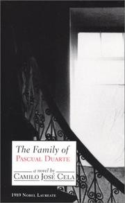 Front cover of The family of Pascal Duarte by Camilo José Cela