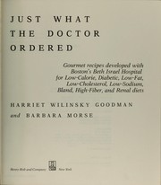 Front cover of Just what the doctor ordered by Harriet Wilinsky Goodman