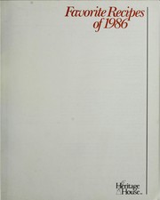 Front cover of Favorite recipes of 1986 by Heritage House (Nashville, Tenn.)