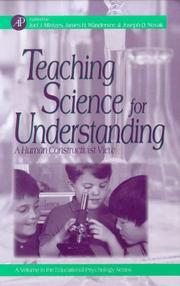 Cover of Teaching Science for Understanding by Joseph D. Novak