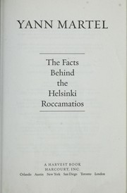 Front cover of The Facts Behind the Helsinki Roccamatios by Yann Martel
