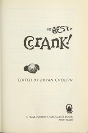 Front cover of The best of crank! by Bryan Cholfin