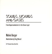 Front cover of Solids, liquids, and gases by Melvin Berger