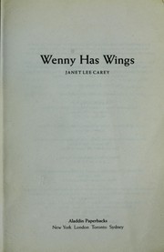Front cover of Wenny has wings by Janet Lee Carey